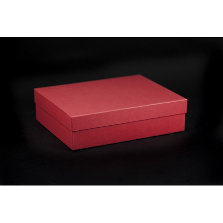 Pudełko oklejane 26x20x7cm - czerwone
