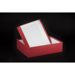 Pudełko oklejane 26x20x7cm - czerwone