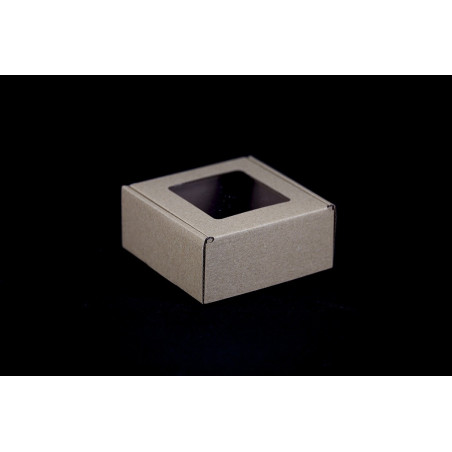 Pudełko na mydełko brązowe - 11x11x5cm