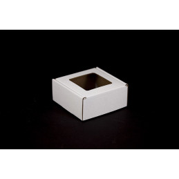 Pudełko na mydełko białe - 11x11x5cm
