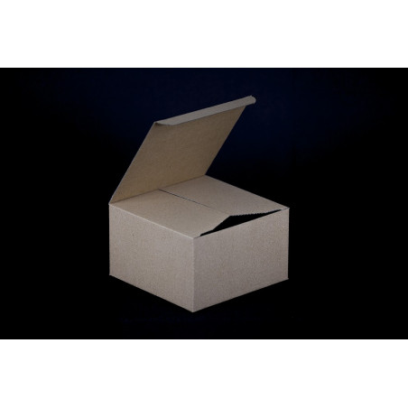 pudełko na filiżankę - 150x150x90mm brązowe