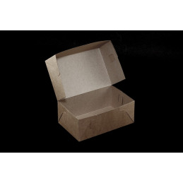 Pudełko na ciastka 19,5x12,5x7,5cm - brązowe